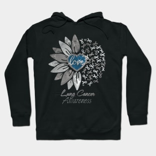 Lung Cancer Awareness Blue Heart Edition Hoodie